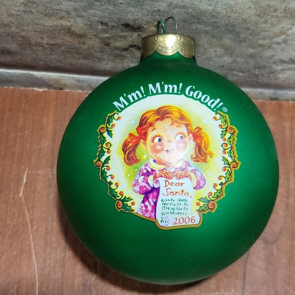 Campbells Soup Kids Green Ball Ornament Collectors Edition 2006 - Picture 10 of 10